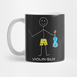 Funny Mens Violin Guy Mug